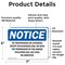 Signmission No Trespassing Or Loitering Except On Business OSHA Notice Sign, Vinyl Decal, 7in W x 5in L, 2PK OS-2PACK-NS-D-57-L-14953 - alternate 2